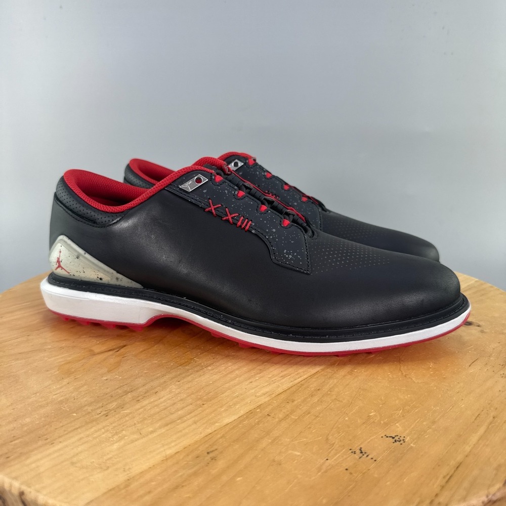 Nike Air Jordan ADG 5 Mens Size 11.5 Spikeless Golf Shoes Black Fire Red NEW
